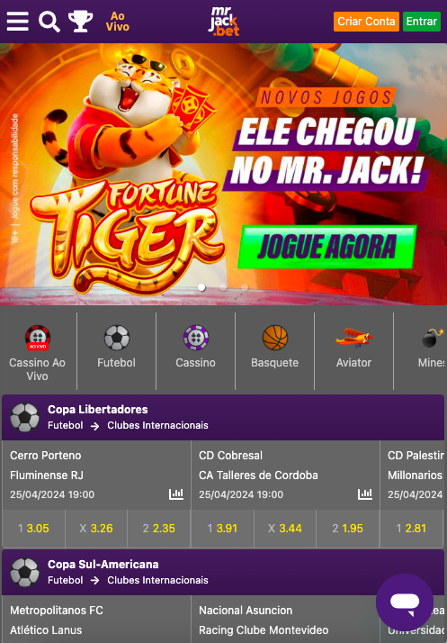 Eventos do dia na Mrjack.bet